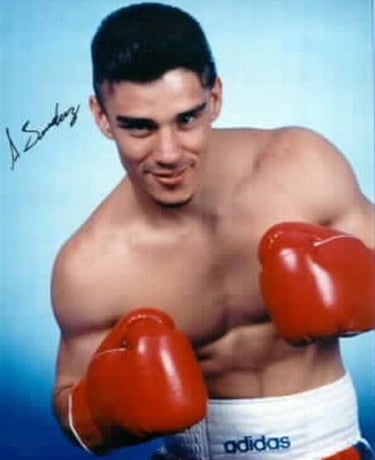 Augie Sanchez Kid Vegas Las Vegas boxing beat Mayweather