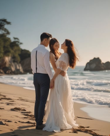 A beautifully lit portrait of a newborn peacefully sleeping wrapped in soft blankets.