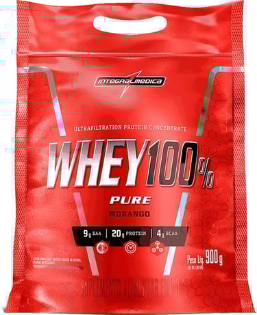 Pote de Whey Integralmedica 100% Pure: sabor e nutrição para o pós-treino