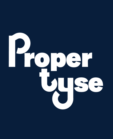 Propertyse logo in white with blue background