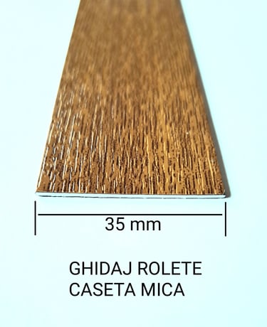 Rolete caseta mica din aluminiu alba,maro,nuc,gri antracit, silver. mahon, stejar auriu, wenghe, etc