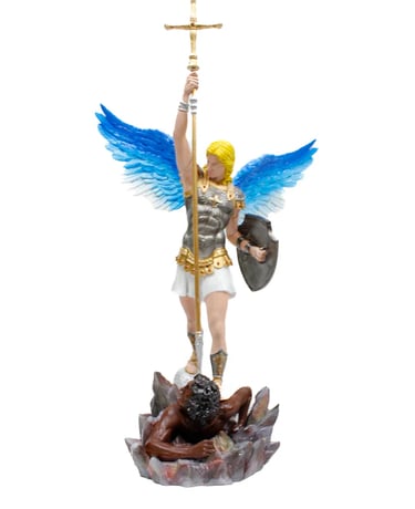 Santuário em Jacareí Imagem São Miguel Arcanjo Resina 3D de 50 cm