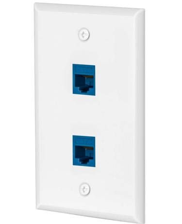 Cat 5 and 6 internet jacks