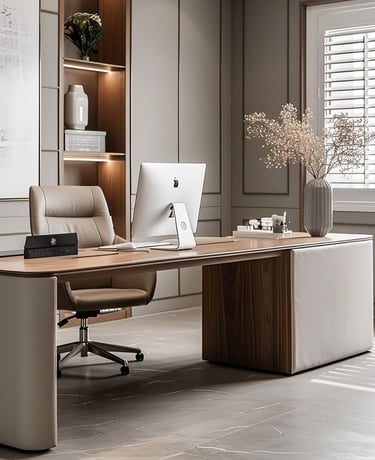 kurumsal ofis tasarımı uygulanmış iç mekân