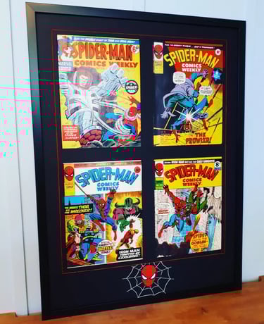 Spiderman comic book frame