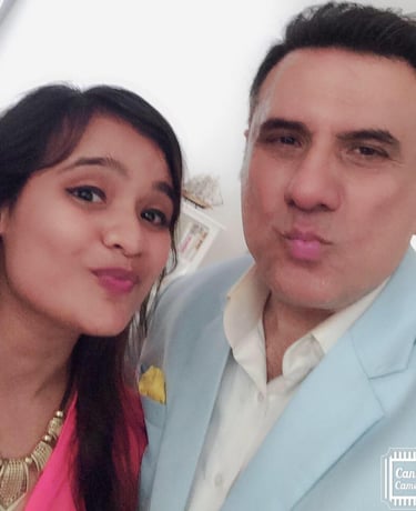 Celebrity Stylist Rima Mishra with Boman Irani at an Event organised by Media Tribe for a brand