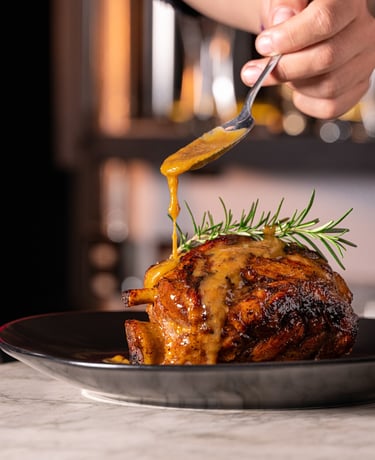 Foto-plato-Stinco di Maiale-Restaurante- Italiano- Santa Maria- Bogotá