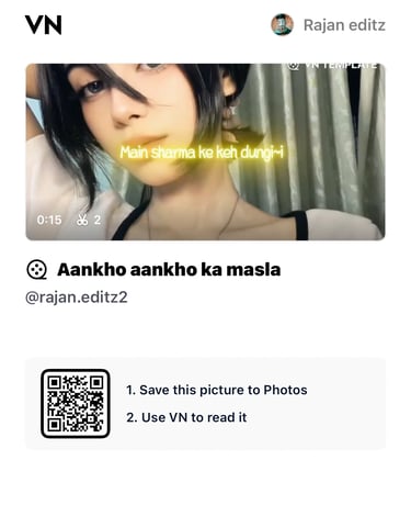 Aankho Aankho Ka Masla VN Code