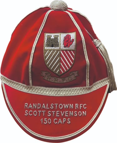 Randalstown RFC 150 Caps Honours Cap