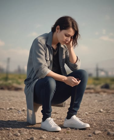 woman wearing black crew-neck shirt