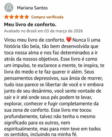 Avaliações - Livro Mate Seus Sonhos - Depoimentos