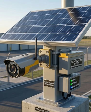 Supply chain procurement of solar-powered security cameras for international industrial projects