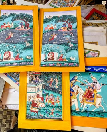 Traditional Bundi art featuring refined brushwork and royal storytelling.