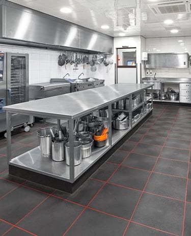 Commercial Stainless Steel Kitchens allow you to work efficiently and clean even easier.