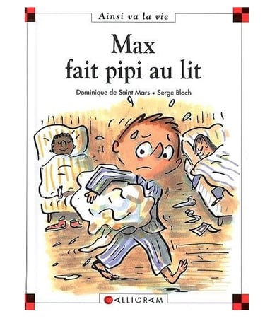 Couverture du livre "Max fait pipi au lit"