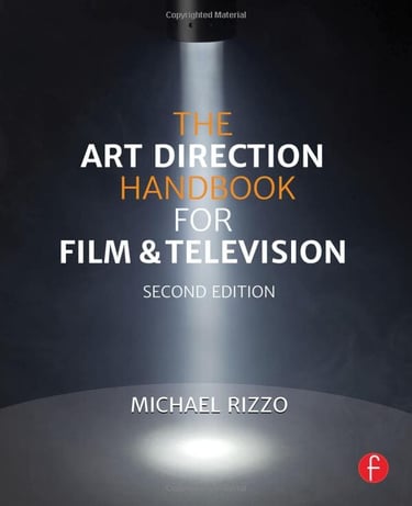a book cover of the art direction and direction of the film