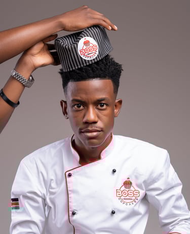 a man in a chef's hat with a chef hat on