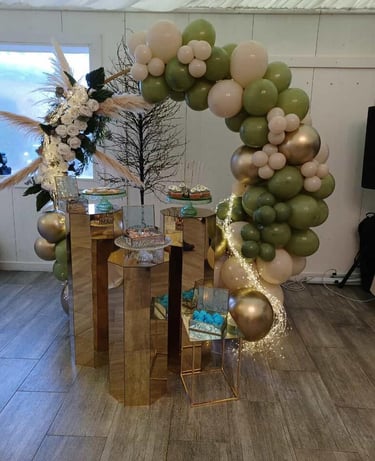 mezzo arco di palloncini