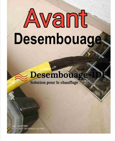 couleur de l'eau boueuse avant de faire le désembouage