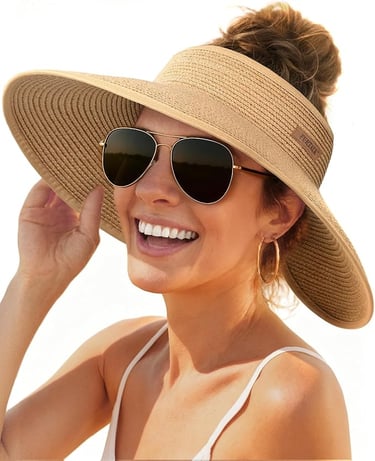 Woman wearing Sun Hat