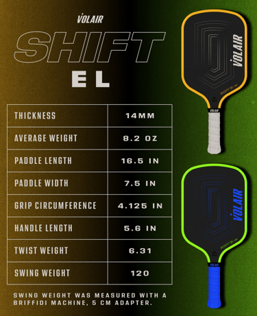 Click here to shop the Volair Shift Elongated paddle