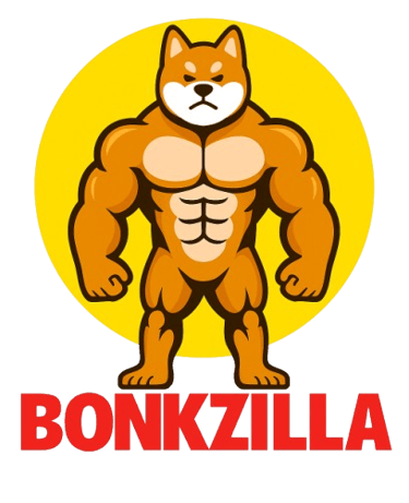 a dog with a dog on the back of a sign that says bonkzi