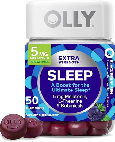 a bottle of oil and vitamin supplements for sleep
