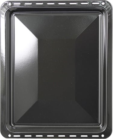 a black square shaped tray with a black square shaped tray