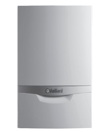 Vaillant ecoTEC wall-mounted gas condensing combi boiler in white for home heating.