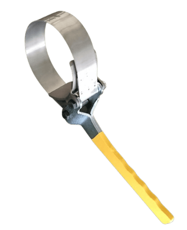 D110 (Dariushtools): 105–115 mm filter, 40 mm strap,  fixed handle. oil filter wrench