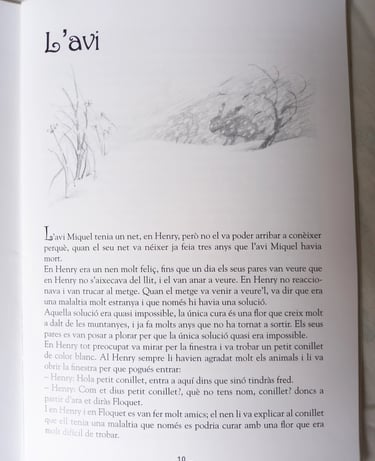 first page of early writing book