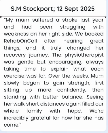 patient share their happiness about their mom's recovery