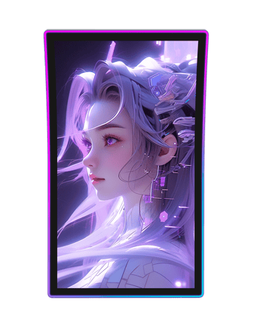 ClaraTech 43 inch 4K C-Curve touch monitor for premium casino slot machines.