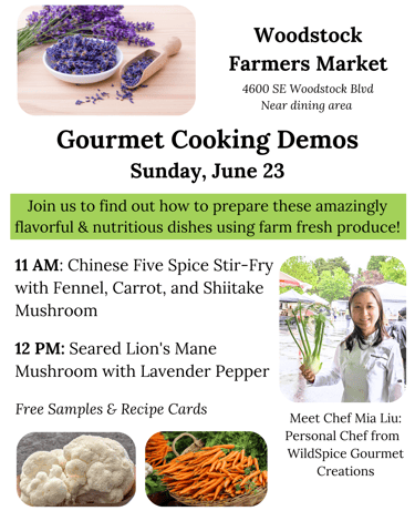 Cooking Demos, Gourmet Food Events around Portland - Woodstock. Gluten-free dairy-free personal chef
