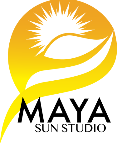 Design grafic de logo pentru afacerea Maya Sun Studio din Cluj-Napoca Romania