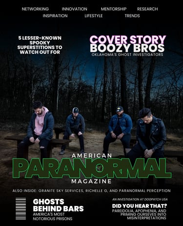Pablo Cordova, Boozy Bros Featured Cover on American Paranormal Magazine