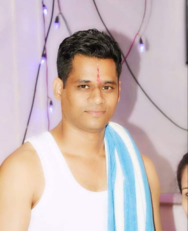 a man named Sainath Vernekar with a towel around his neck
