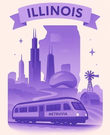 Official Brand Logo of Metruvia for Illinois