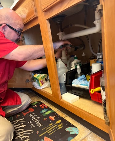 Fixing a leaky kitchen sink