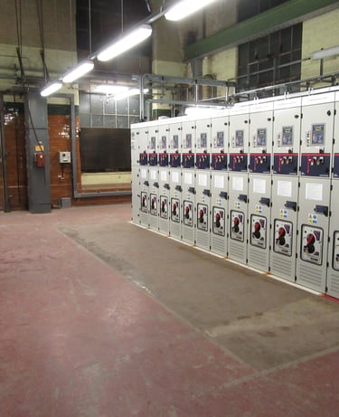 DC traction power switchgear substation