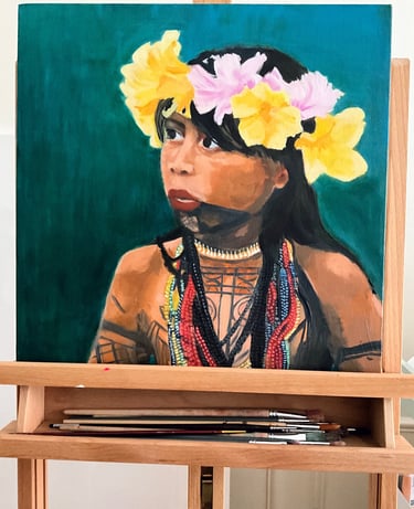 Retrato niña indígena