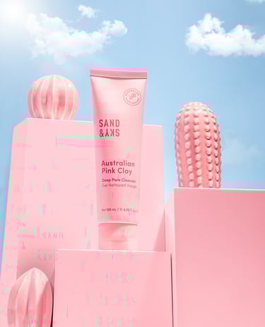 Skincare Product Photography Toronto- Sand and Sky Clay Mask by Victoria Ck Photography