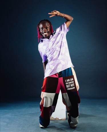 Eyantez, dance fitness and absolute beginner instructor at TheOne Studios Nairobi posing