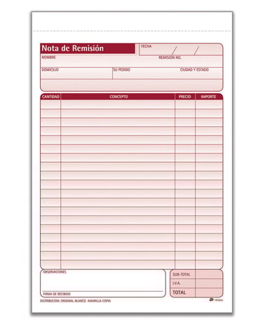 AvantiRed fabrica notas sencillas de remision