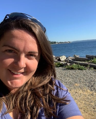 Lauren Ing at the beach in Seattle, WA