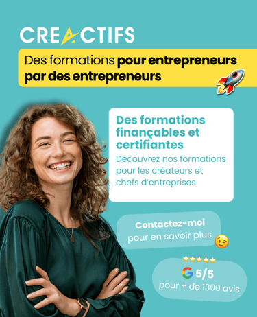 formations certifiantes pour créer son entreprise avec Créactifs
