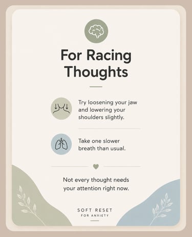 Grounding Card 2 - For Racing Thoughts