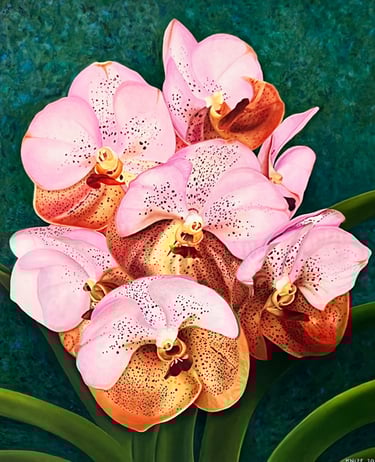 Pink and Orange Vanda