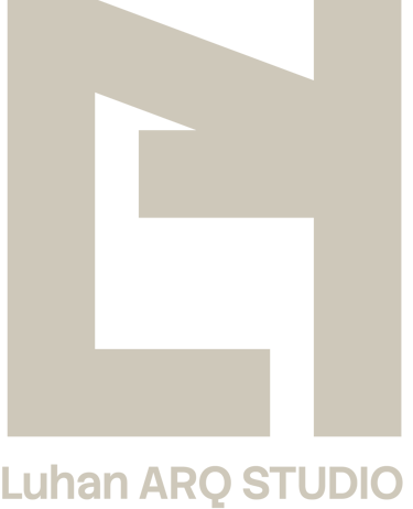 Logotipo Luhan ARQ Studio. Desenvolvido por Helldise Design.