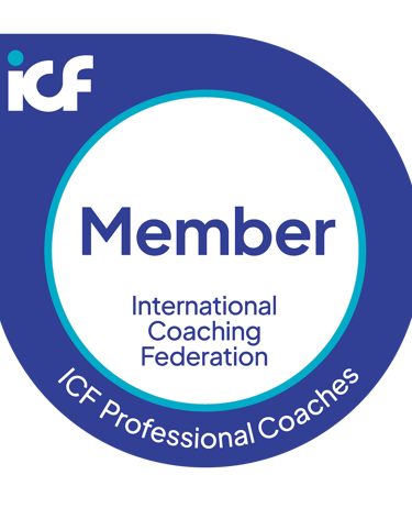 Official International Coaching Federation ICF Member badge for professional coaches.